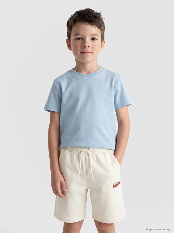 LCW Kids Bisiklet Yaka Erkek Çocuk Tişört