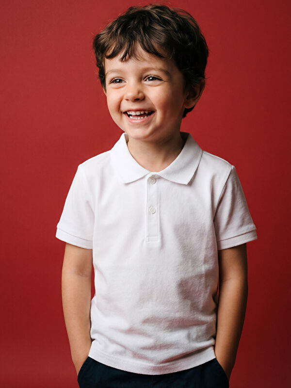 LCW Kids Polo Yaka Erkek Çocuk Tişört