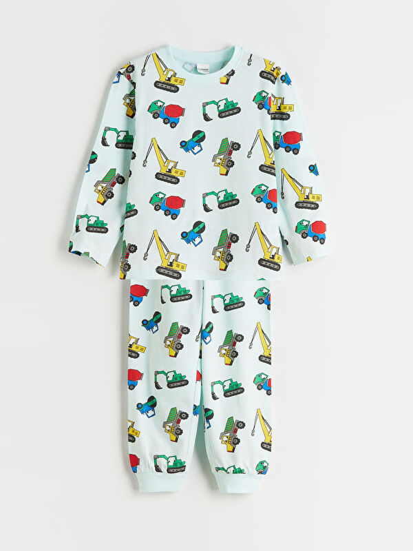 LCW Kids Baskılı Erkek Çocuk Penye Pijama Takımı