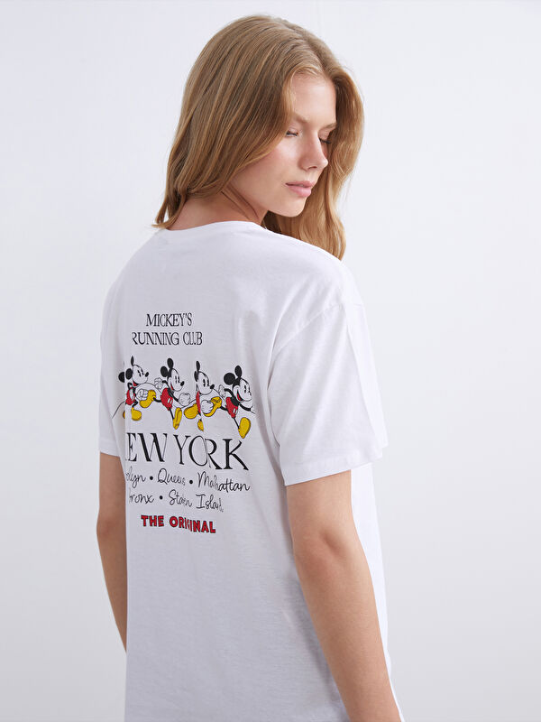 XSIDE Crew Neck Mickey Mouse Printed Women's T-Shirt