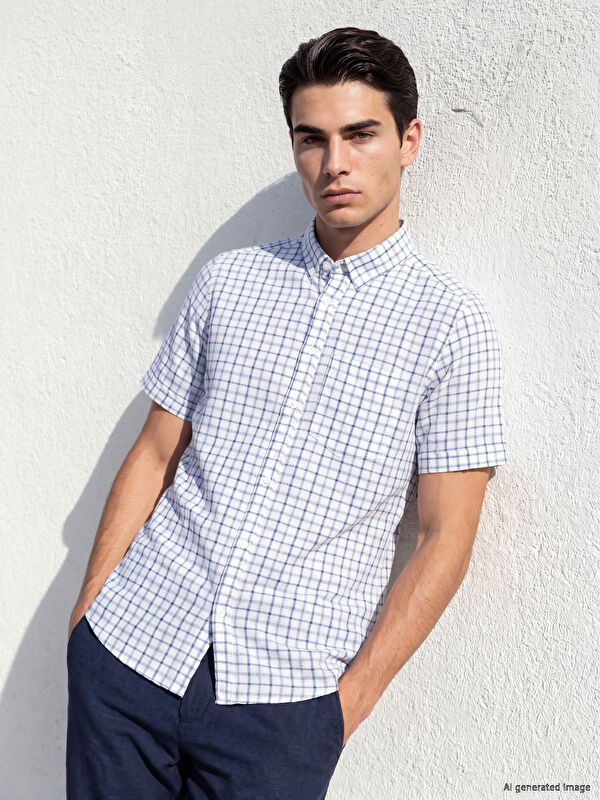 LCWAIKIKI Classic Regular Fit Ekose Erkek Gömlek