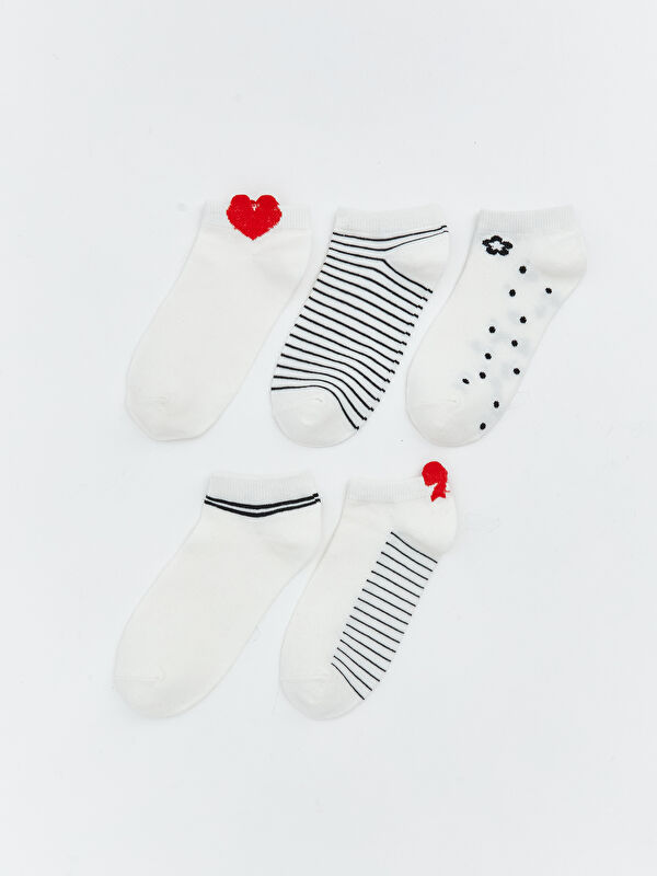 LCW DREAM Patterned Women's Trainer Socks 5-Pack
