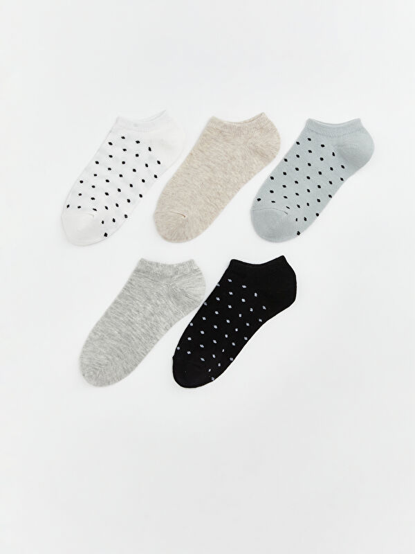LCW DREAM Women's Patterned Ankle Socks - Set of 5
