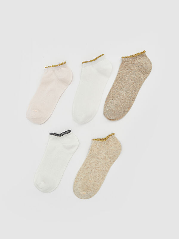 LCW DREAM Women's Plain Trainer Socks 5-Pack