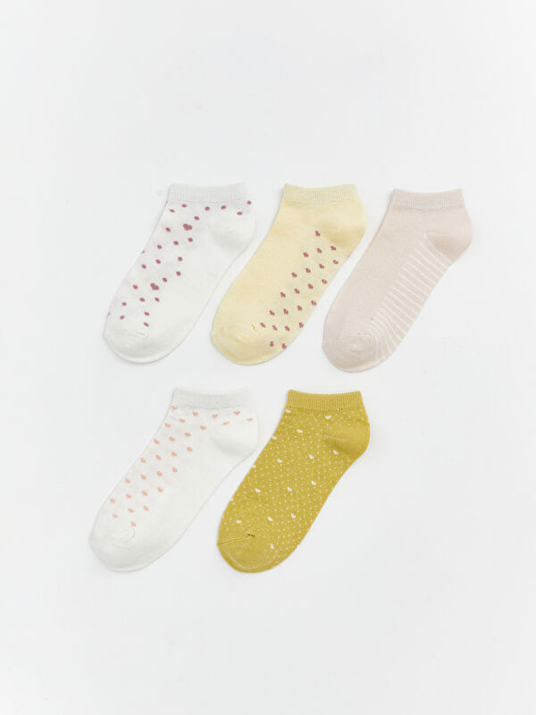LCW DREAM Polka Dot Women's Trainer Socks 5-Pack