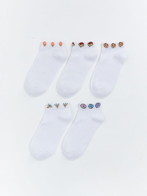 LCW DREAM Patterned Women's Trainer Socks 5-Pack