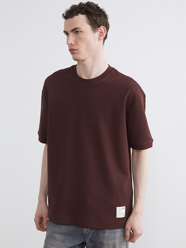 XSIDE Loose Fit Basic Kalın  Tişört