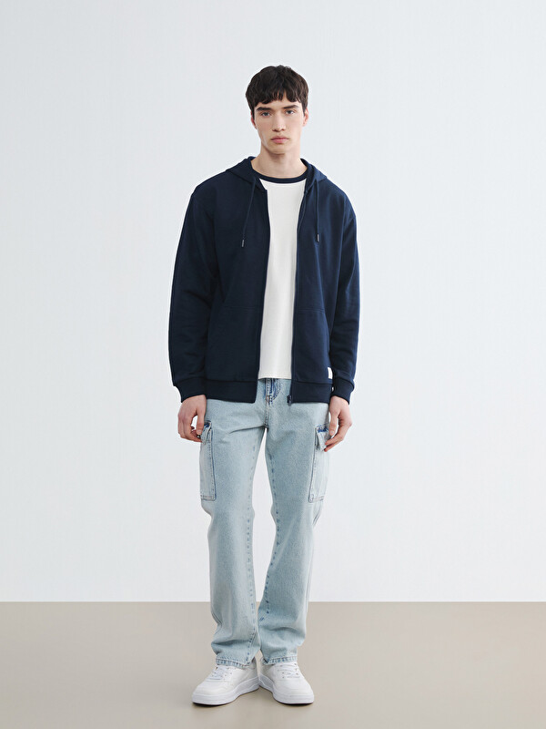 LCW Jeans بنطلون جينز كارغو رجالي بمقاس مستقيم 700