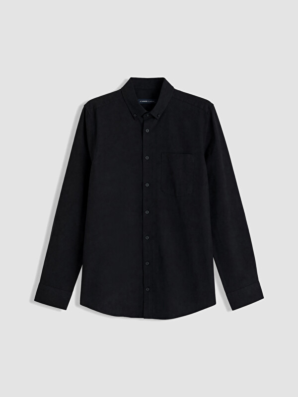 LCWAIKIKI Classic Regular Fit Linen Blend Men's Shirt