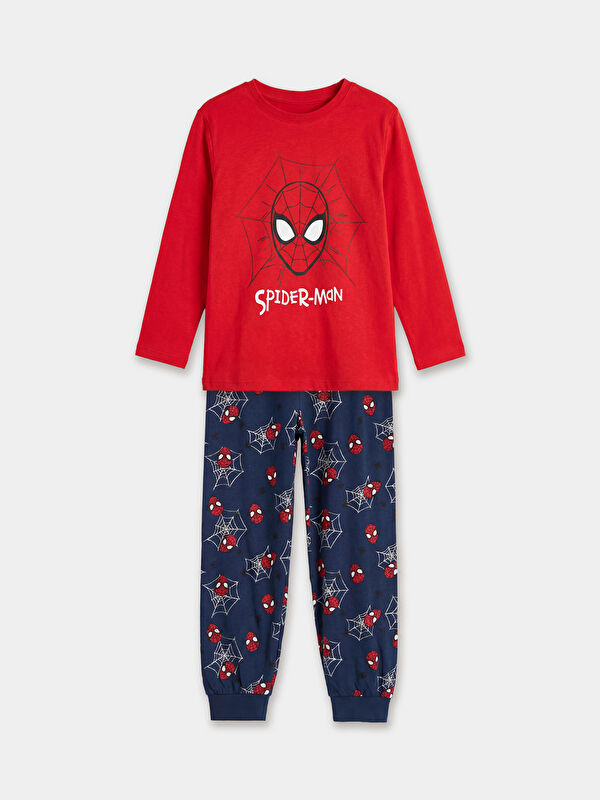 LCW Kids Spider-Man Baskılı Erkek Çocuk Pijama Takım
