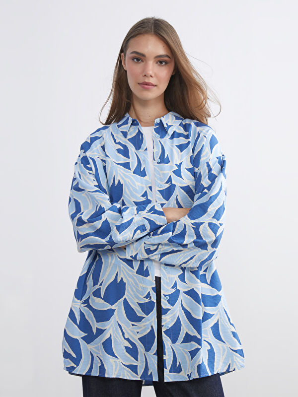 LCW Modest Patterned Women's Tunic Shirt