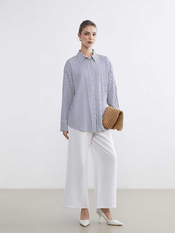 LCW Modest Pantalon BLANC Femme