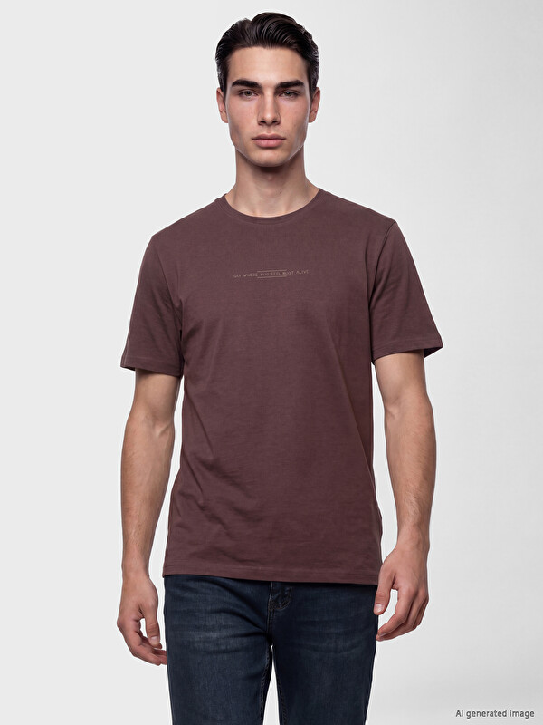 LCWAIKIKI Classic Mashkull Ngjyre Kumbull T-shirt