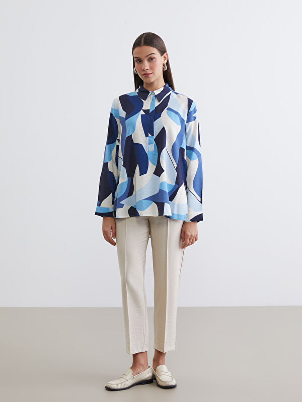 LCW Modest Pantalon Femme Coupe Carotte à Taille Élastique