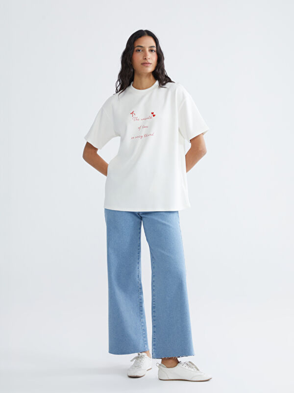 LCW Modest جينز نسائي بساق واسعة