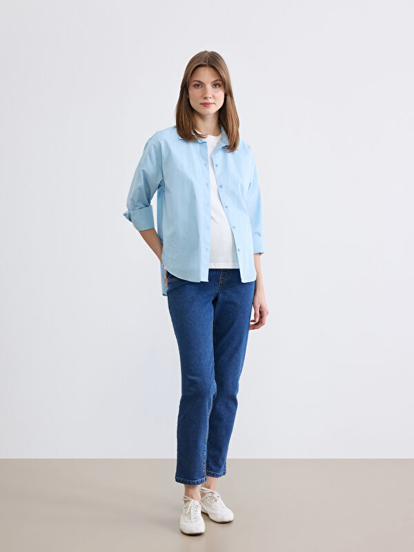 LCWAIKIKI Maternity Mom Fit Maternity Jeans with Over Bump Panel