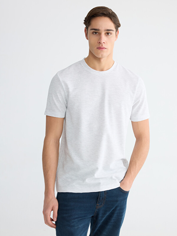 LCWAIKIKI Classic Crew Neck Knitted Men's T-Shirt