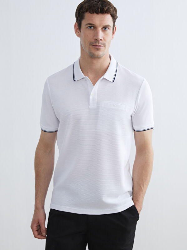 LCWAIKIKI Classic Polo Yaka Erkek Dokulu Tişört