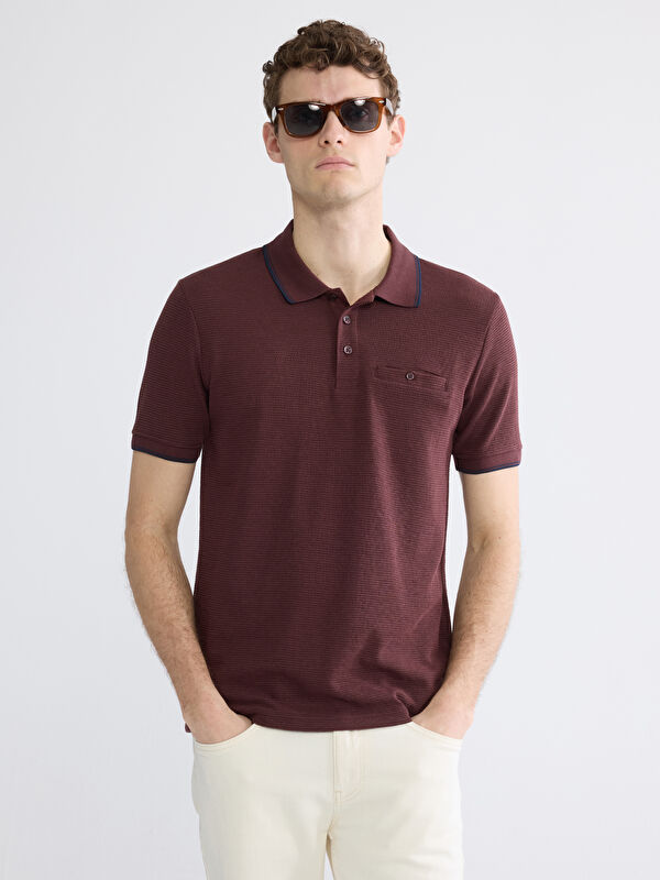LCWAIKIKI Classic Polo Yaka Erkek Dokulu Tişört