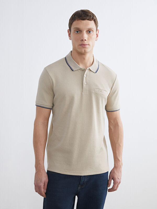 LCWAIKIKI Classic Polo Yaka Erkek Dokulu Tişört
