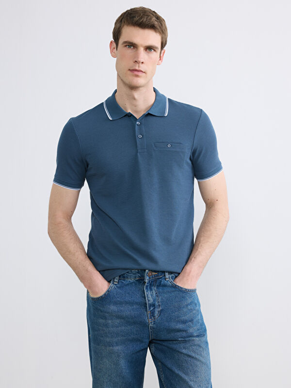 LCWAIKIKI Classic Polo Yaka Erkek Penye  Tişört