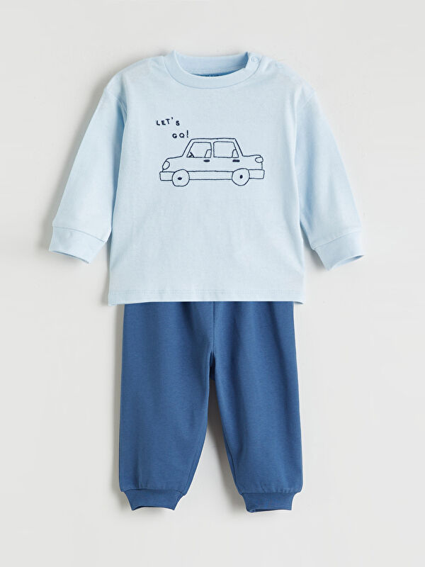 LCW baby Sweat-shirt et ensemble de survêtement imprimé pour bébé garçon