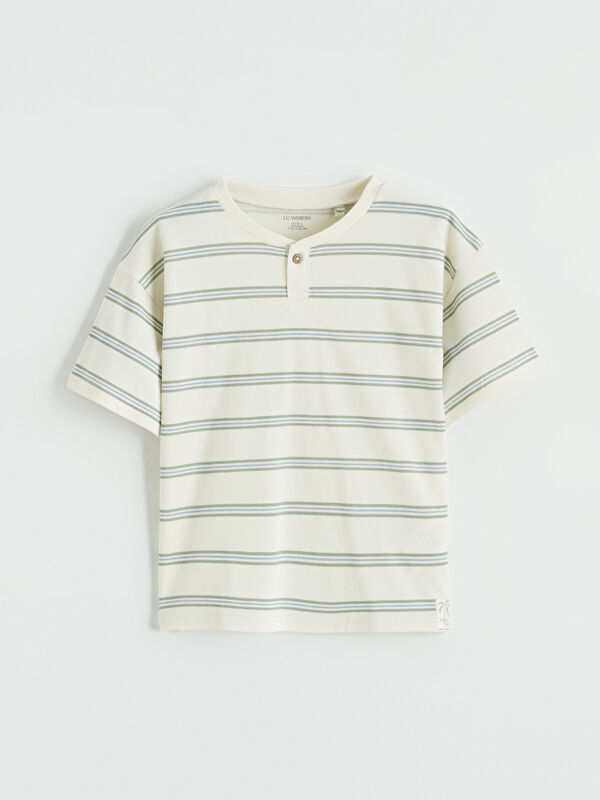 LCW Kids Crew Neck Striped Boy's T-Shirt