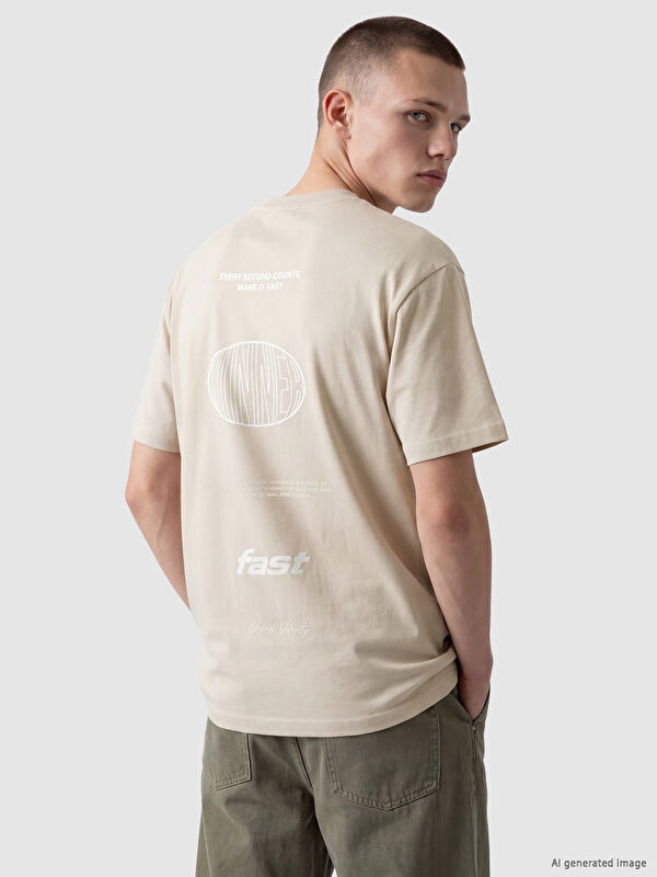 XSIDE Crew Neck Printed Men's T-Shirt