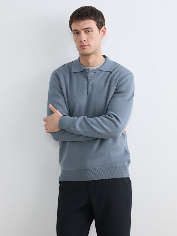 LCW Vision Polo Yaka Erkek Triko Kazak