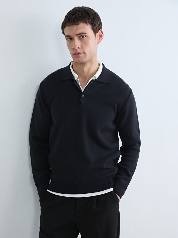 LCW Vision Polo Yaka Erkek Triko Kazak
