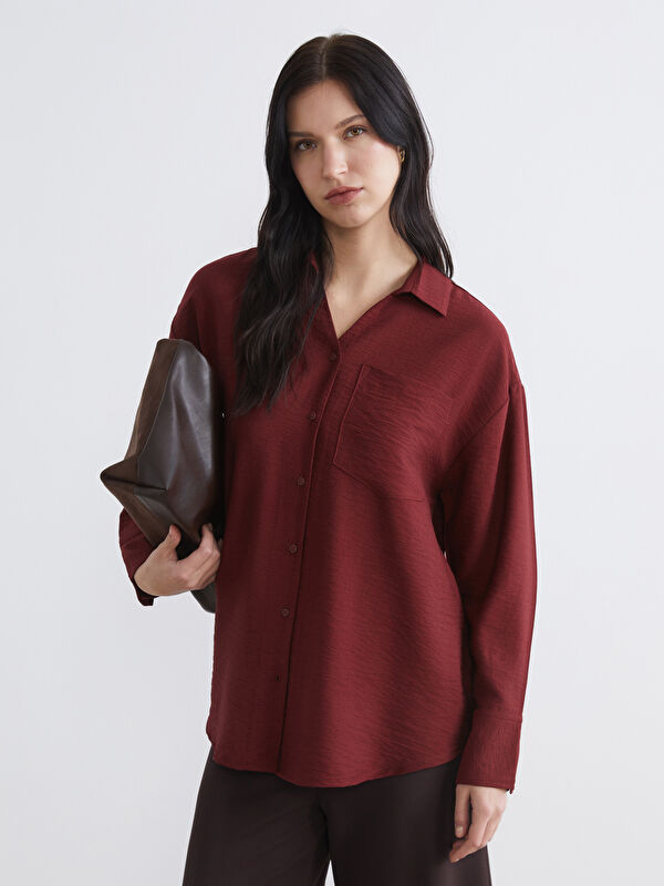 LCW Comfort Strukturiertes Hemd für Damen