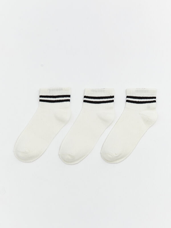 LCW DREAM Striped Women's Trainer Socks 3-pack