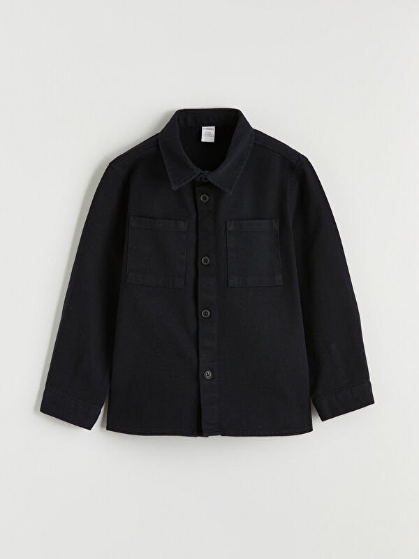 LCW Kids Gabardin Erkek Çocuk Gömlek