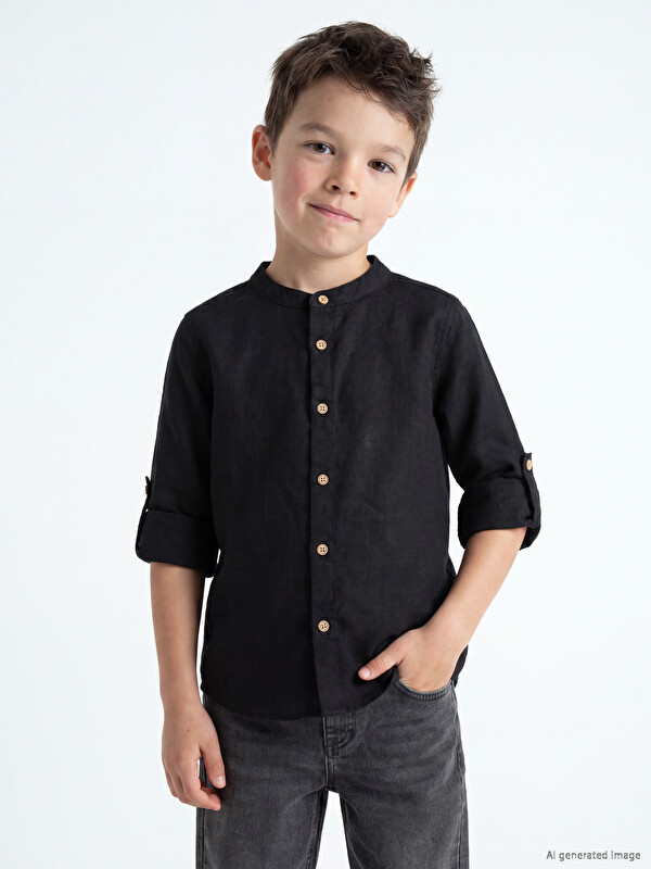 LCW Kids Hakim Yaka Erkek Çocuk Gömlek