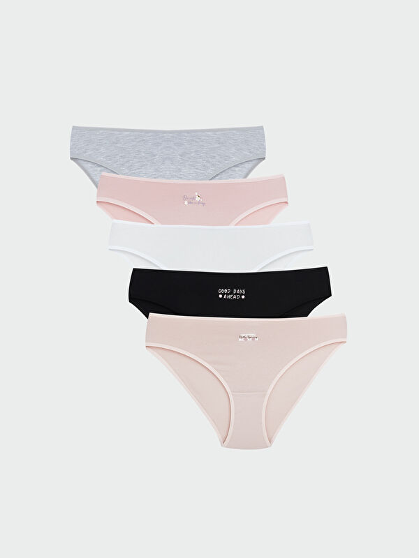 LCW Young Printed Bikini Briefs, Set of Five