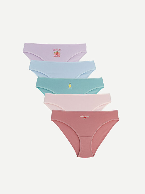 LCW Young Baskılı Bikini Külot 5'li