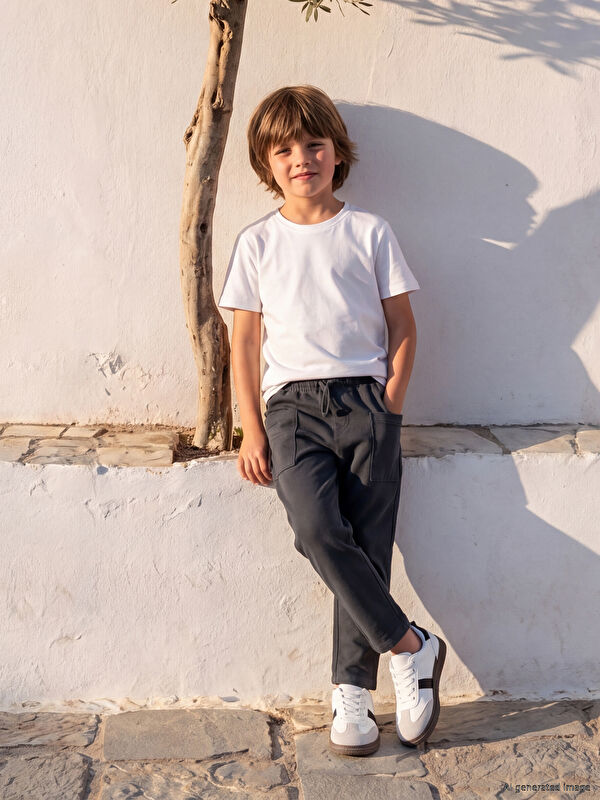 LCW Kids Erkek Çocuk Keten Karışımlı Kargo Pantolon