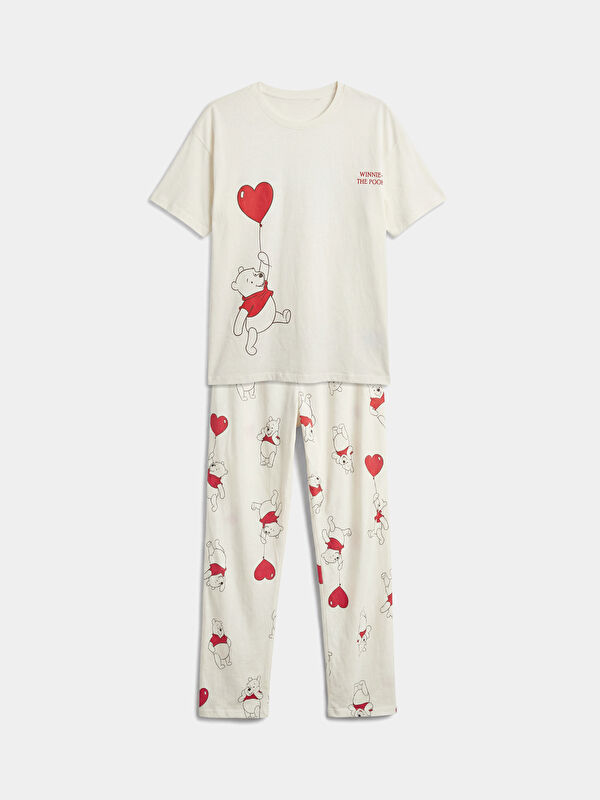 LCW Young Women's Pajama Set with Winnie the Pooh Print