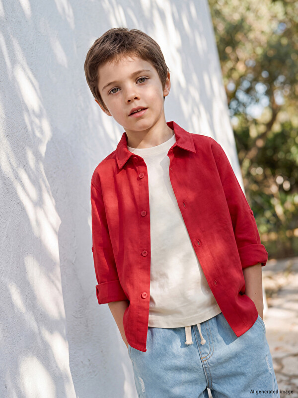 LCW Kids Basic Boys' Shirt