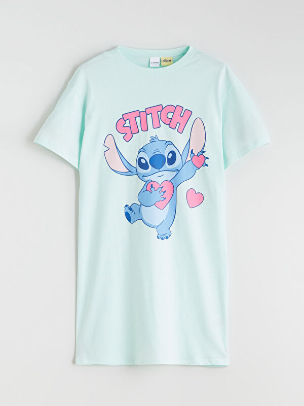 LCW Kids Stitch Baskılı Kız Çocuk Gecelik