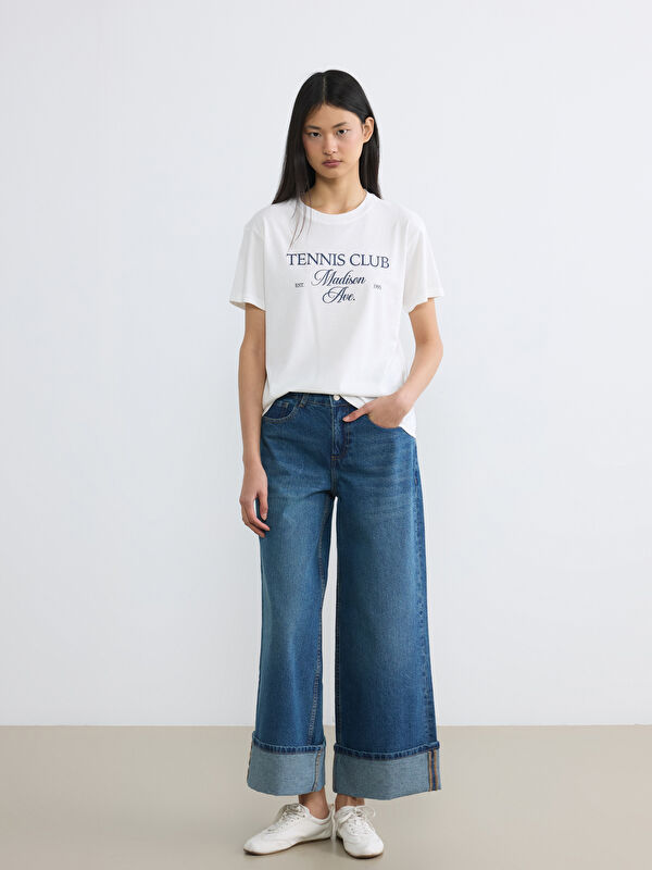LCW Jeans جينز نسائي واسع بخصر عالي