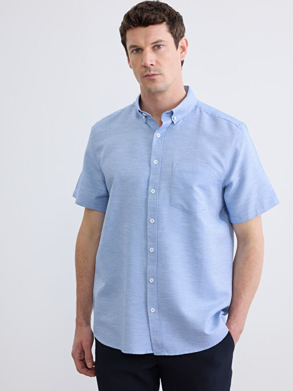 LCWAIKIKI Classic Man INDIGO Shirt