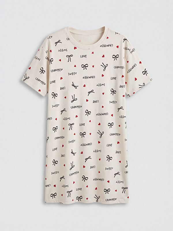 LCW Kids فستان نوم برقبة دائرية للبنات