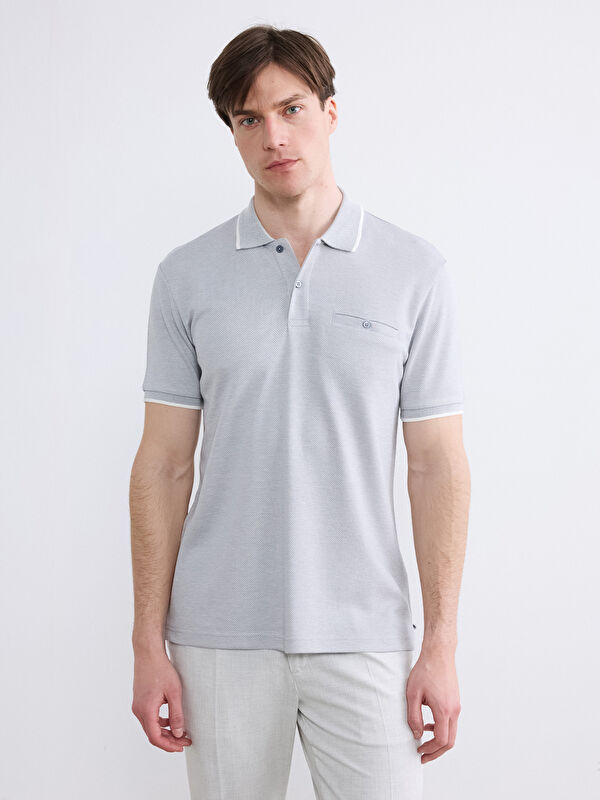 LCWAIKIKI Classic Polo Yaka Erkek Dokulu Tişört