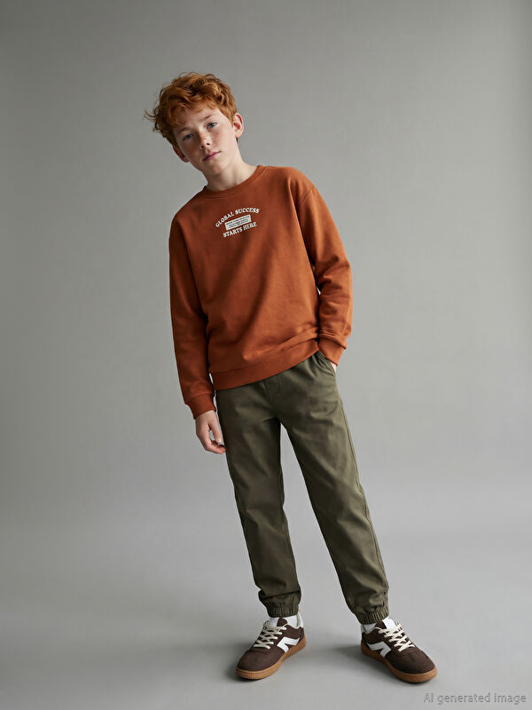 LCW Kids Beli Lastikli Erkek Çocuk Jogger Pantolon