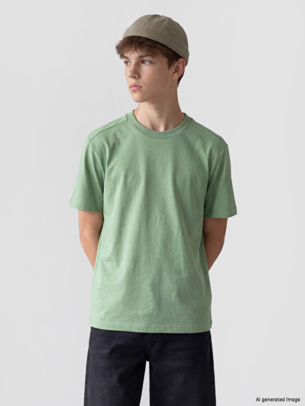 LCW Kids Crew Neck Short Sleeve Boys' T-Shirt