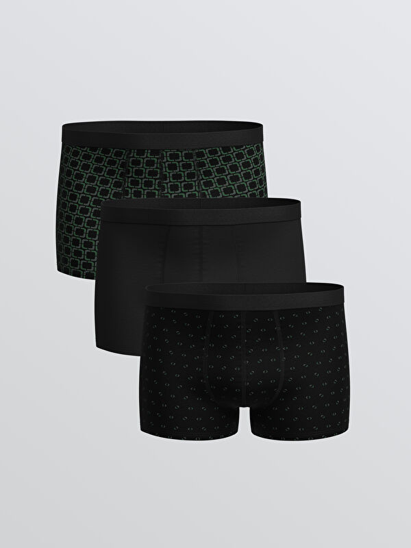 LC WAIKIKI Standart Kalıp Pamuklu Esnek Erkek Boxer 3'lü