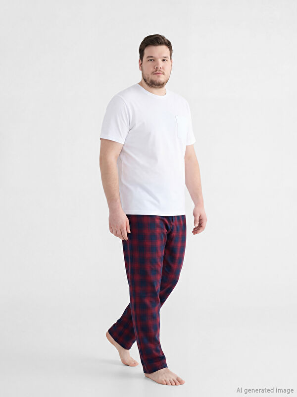 LC WAIKIKI Standart Kalıp Ekose Erkek Pijama Alt