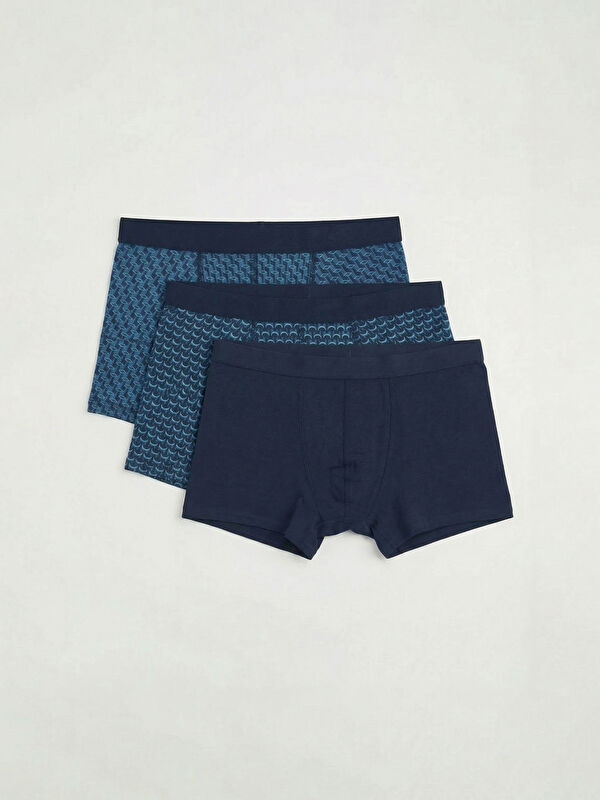 LC WAIKIKI Standart Kalıp Pamuklu Esnek Erkek Boxer 3'lü
