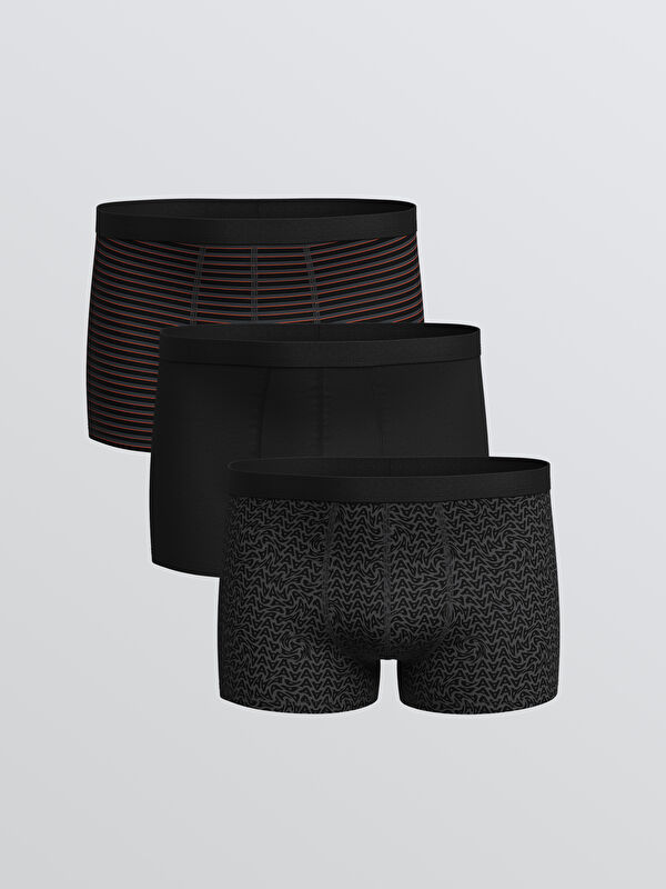 LC WAIKIKI Standart Kalıp Pamuklu Esnek Erkek Boxer 3'lü